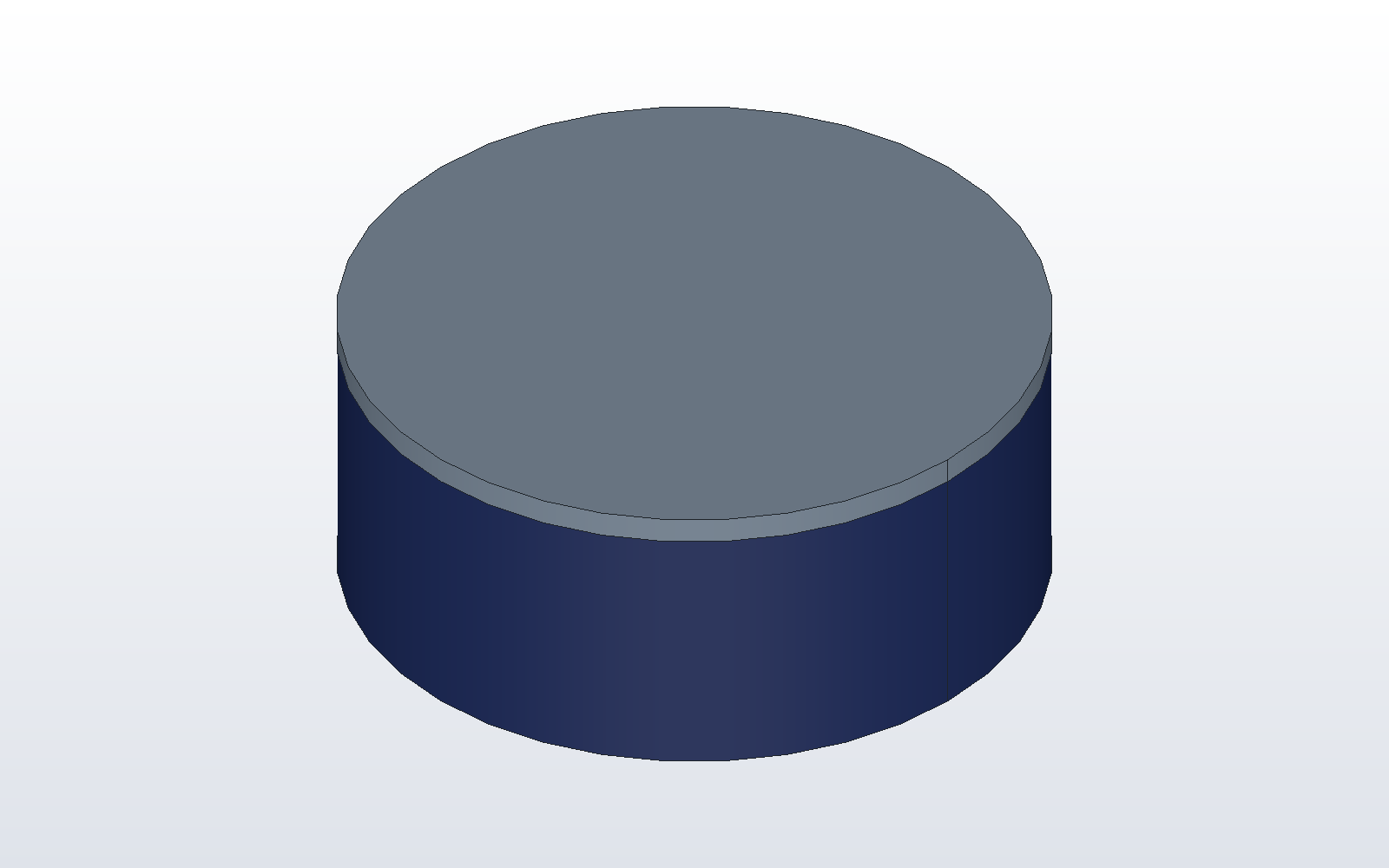 A round enclosure whose lid is placed on its base by two mates