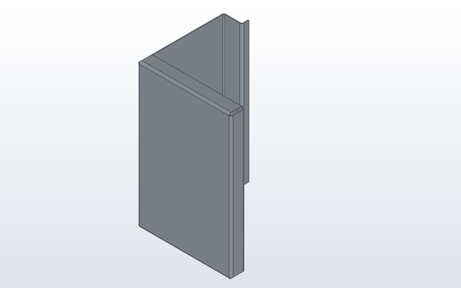 Lip D on the free edge of flange C